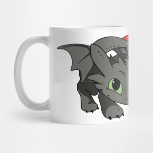 Happy Toothless dragon, cartoon character Httyd, night fury art Mug